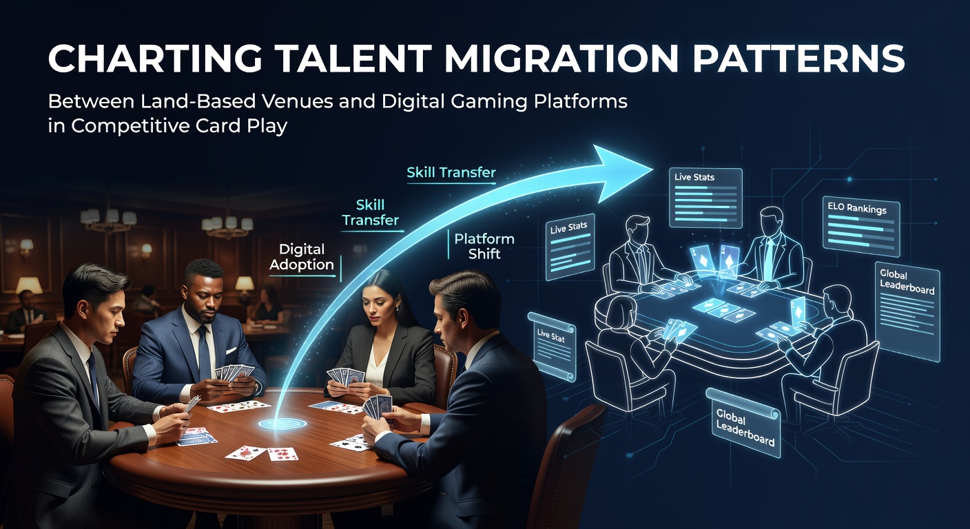 Players transitioning between casino tables and online poker interfaces in competitive card environments