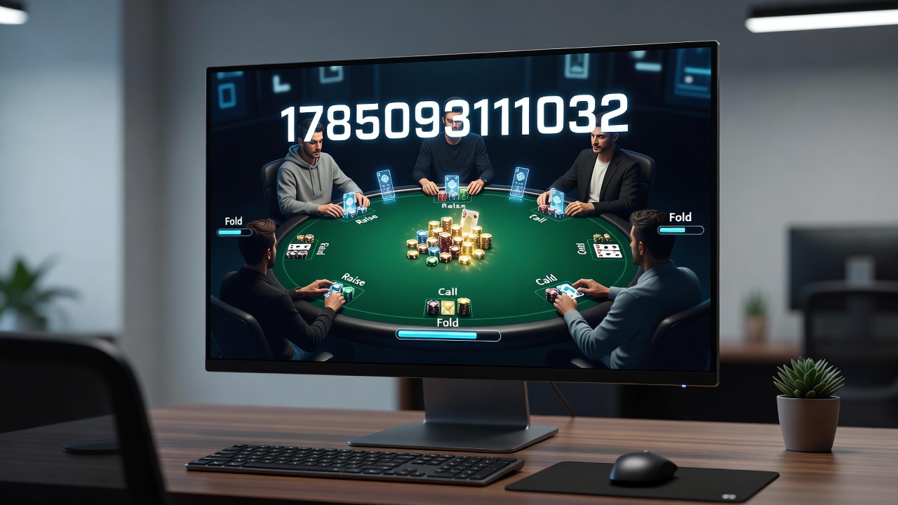 Players engaging in online poker on various devices
