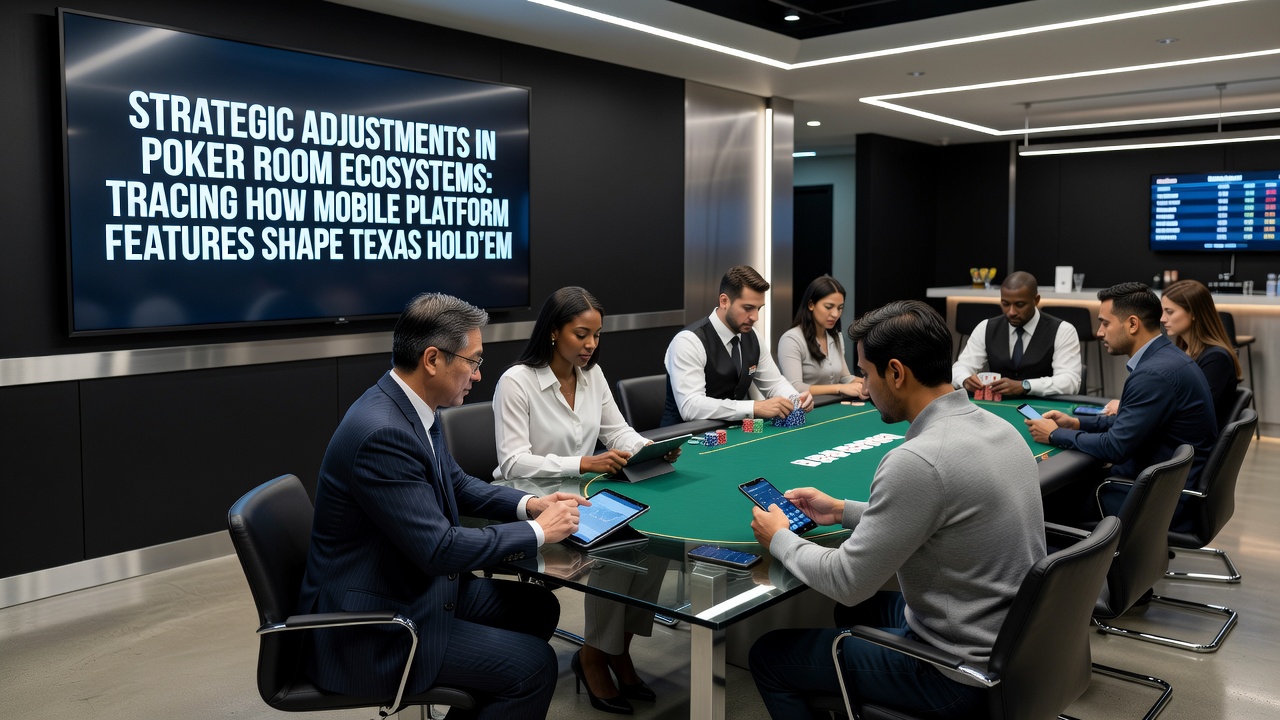 Analytics dashboard showing decision timing metrics and bonus progression graphs from extended mobile Texas Hold'em sessions